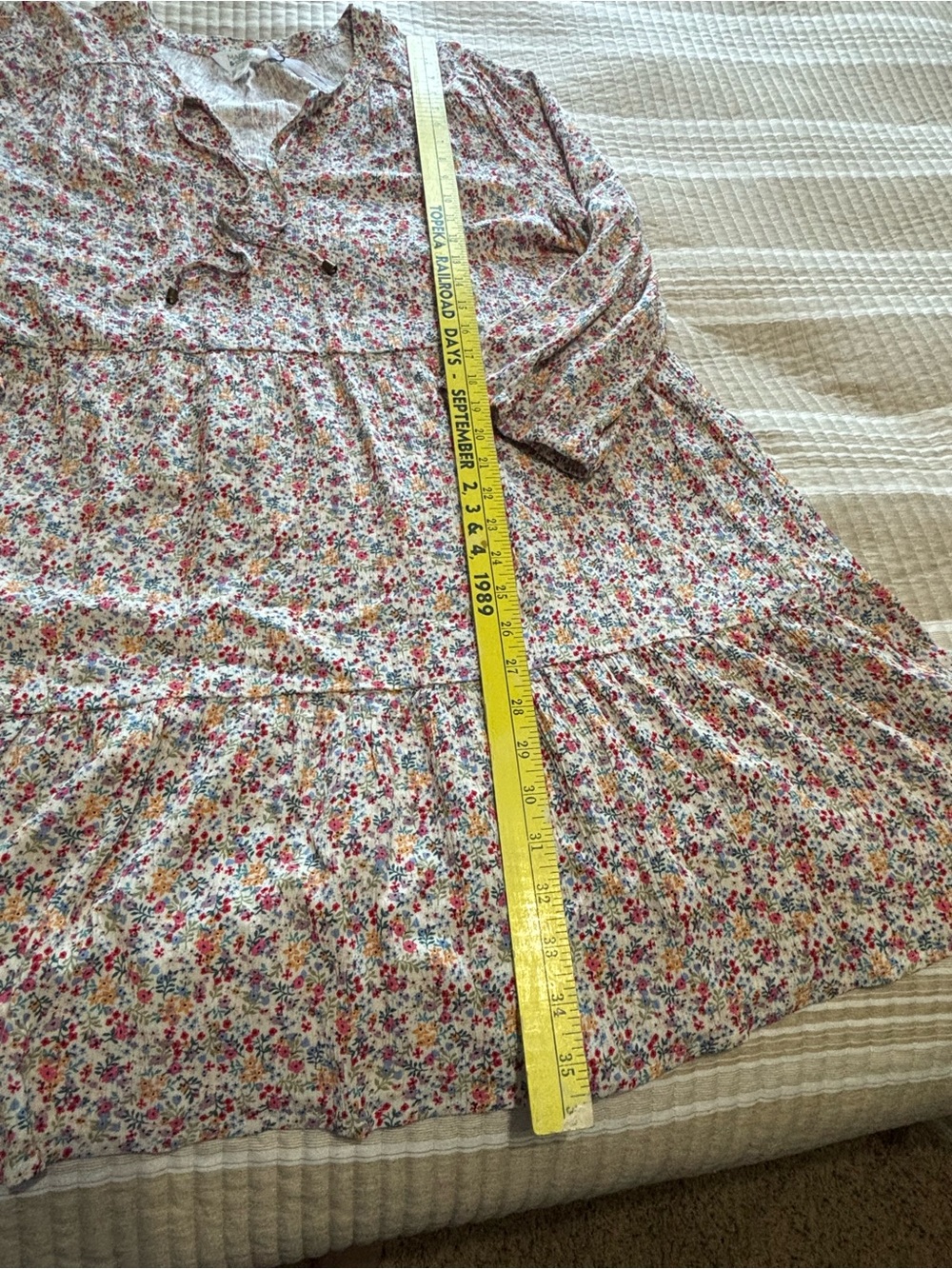 Market and Spruce XXL Tiered Floral Dress - Picture 8 of 8